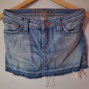 Mini denim skirt